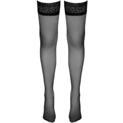 Cottelli Collection - Bas Autofixants avec Dentelle - Noir