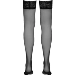 Cottelli Collection - Bas Autofixants avec Dentelle - Noir