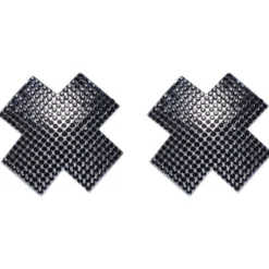 Cottelli Collection – Bijou de Tétons Croix – Noir