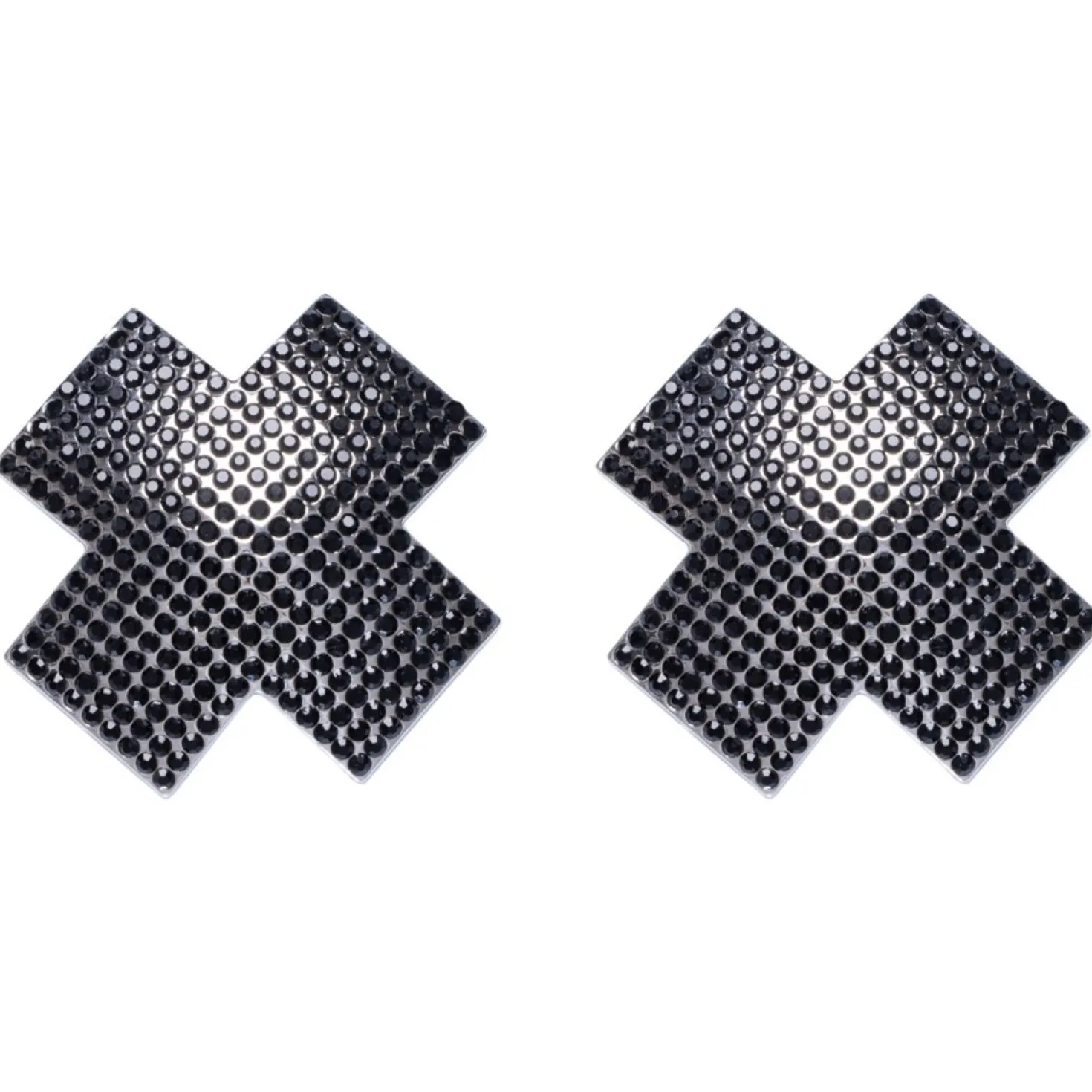 Cottelli Collection – Bijou de Tétons Croix – Noir