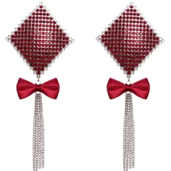 Cottelli Collection – Bijou de Tétons Nœud – Rouge