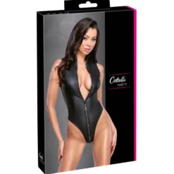 Cottelli Collection - Body String à Col Montant - Noir