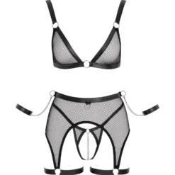 Cottelli Collection - Ensemble de Lingerie Bondage - Noir