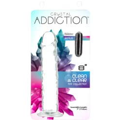 Crystal Addition - Dildo Réaliste Transparent - 20 cm