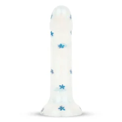 Dildo Collection Blossom Bliss Dildo – Design Bleu à Paillettes 19 cm