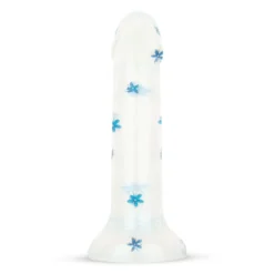 Dildo Collection Blossom Bliss Dildo – Design Bleu à Paillettes 19 cm