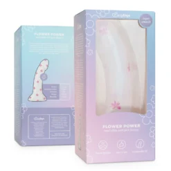 Dildo Collection Flower Power Dildo – Design Rose à Paillettes 15 cm