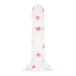 Dildo Collection Flower Power Dildo – Design Rose à Paillettes 15 cm