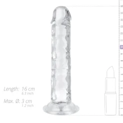 Dildo en Gelée sans Testicules - 14 cm