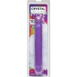 Doc Johnson - Crystal Jellies Jr. Double Dong - Violet