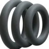 Doc Johnson - OptiMALE 3 C-Ring Set Épais - Gris