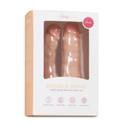 Double Gode Réaliste avec Ventouse - 18 cm