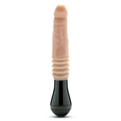 Dr. Skin Silicone - Dr. Knight - Gode à mouvements et vibrations - Beige