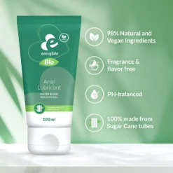 EasyGlide - Lubrifiant anal, bio et naturel à base d'eau - 100 ml