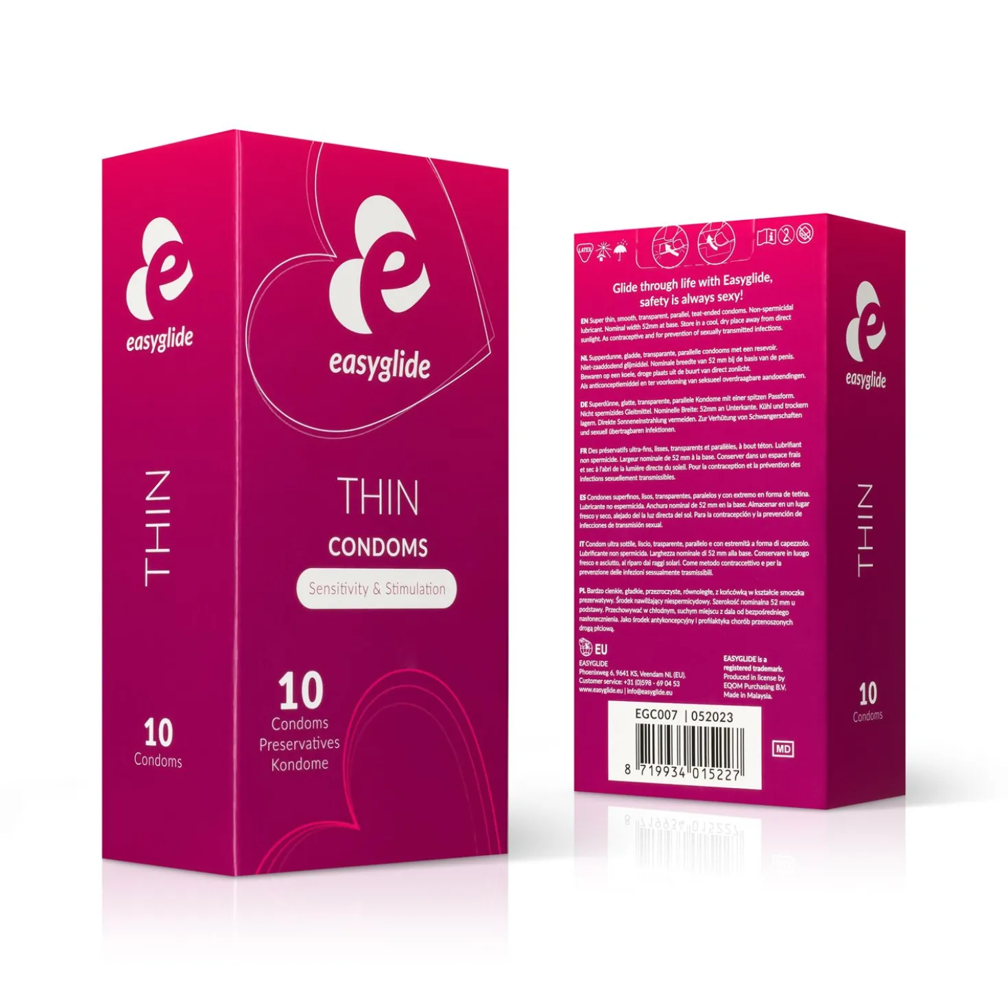 EasyGlide - Préservatifs extra fins - 10 pièces