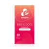 EasyGlide - Préservatifs nervurés et stimulants "Ribs and Dots" - 10 pièces