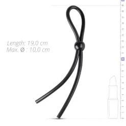 EasyToys - Anneau pénien simple réglable - Noir