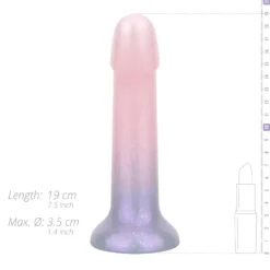 EasyToys - Dildo souple pailleté 