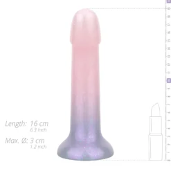 EasyToys - Dildo souple pailleté 