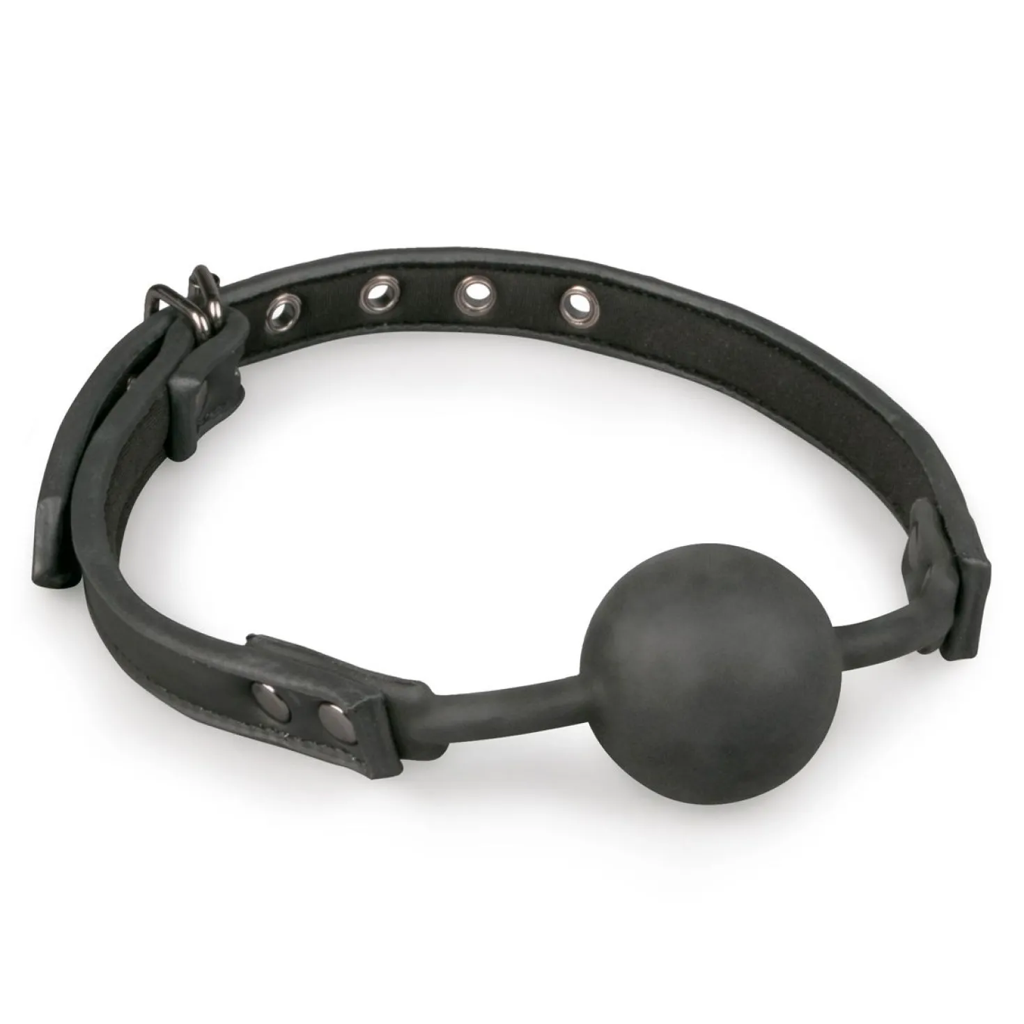 Easytoys Fetish - Bâillon avec balle en silicone - Noir