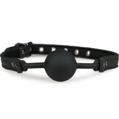 Easytoys Fetish - Bâillon avec balle en silicone - Noir