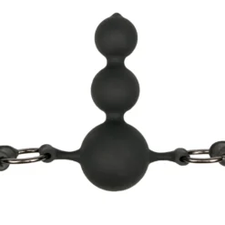 Easytoys Fetish - Bâillon à balle avec perles en silicone