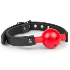 Easytoys Fetish - Bâillon à balle avec balle en PVC - Rouge