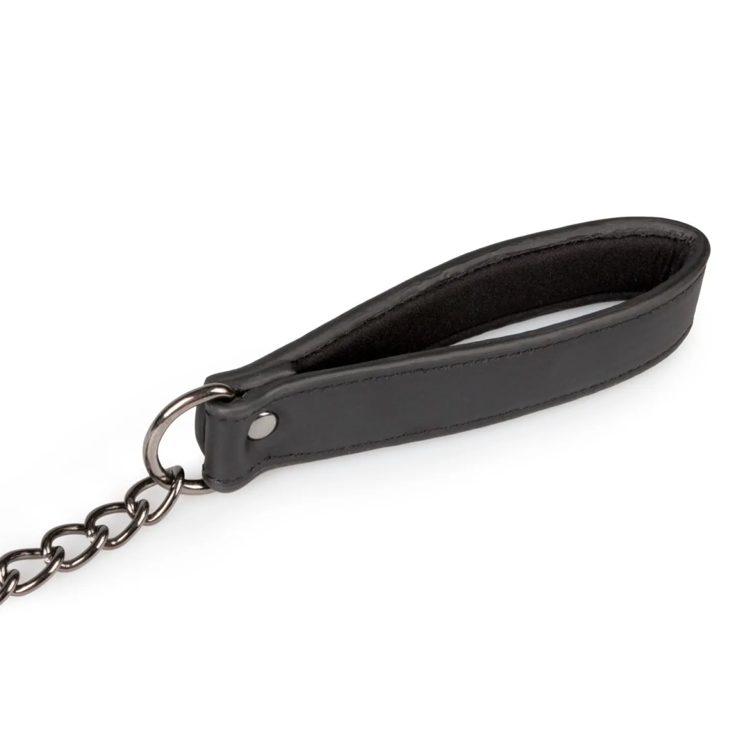 Easytoys Fetish - Collier en cuir avec chaîne de mamelons