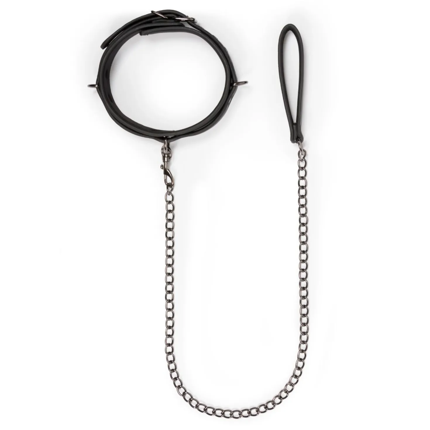 Easytoys Fetish - Collier fétichiste avec laisse - Noir