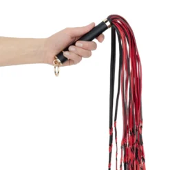 Easytoys Fetish - Flogger 64 cm - Rouge et Noir