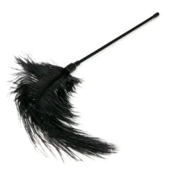 Easytoys Fetish - Fouet à plumes noir