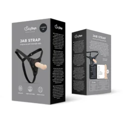 Easytoys Fetish - Gode ceinture avec harnais - Noir/Beige