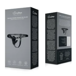 Easytoys Fetish - Godemichet Double-Face avec Harnais - Noir
