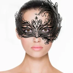 Easytoys Fetish - Masque métallique noir