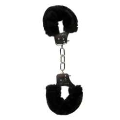 Easytoys Fetish - Menottes avec fourrure - Noir