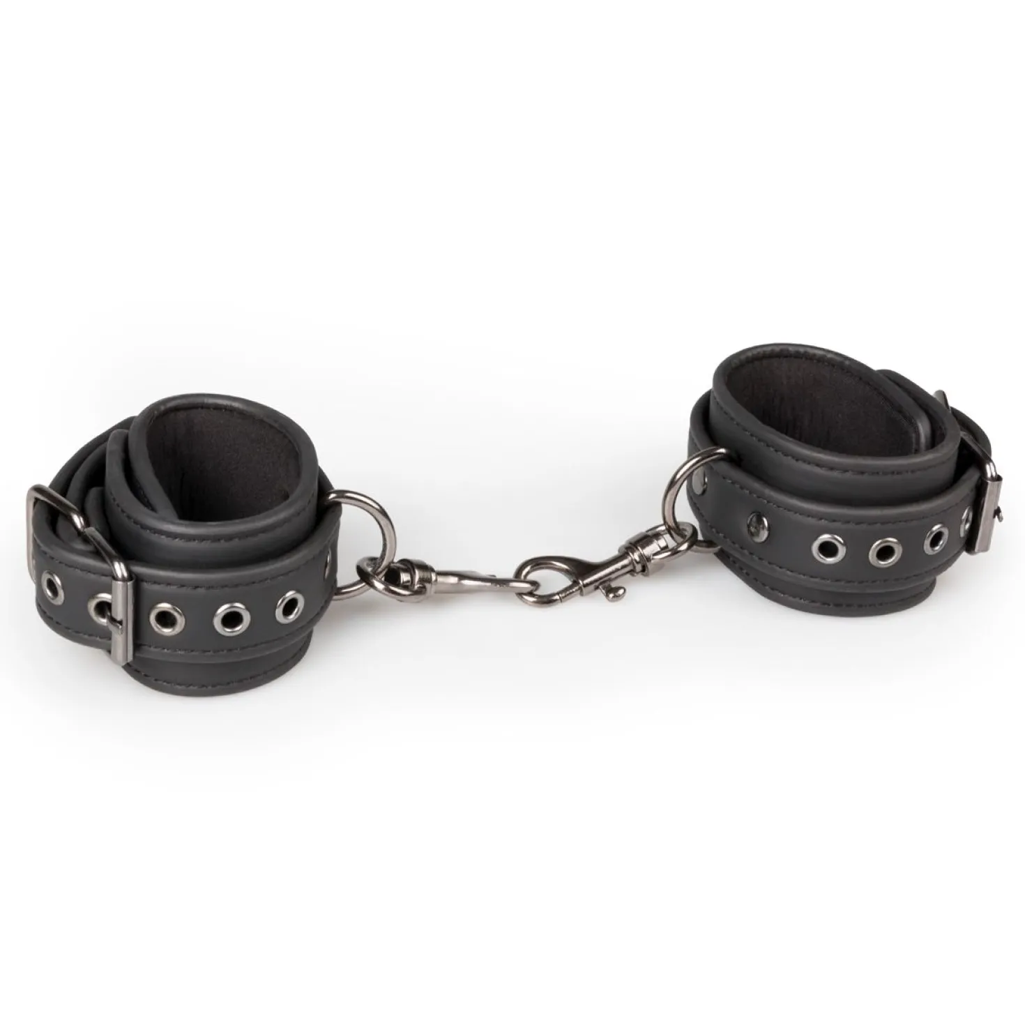 Easytoys Fetish - Menottes en similicuir - Noir