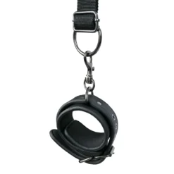 Easytoys Fetish - Menottes à sangles pour lit - Noir