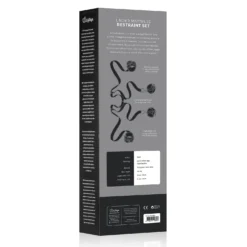 Easytoys Fetish - Menottes à sangles pour lit - Noir