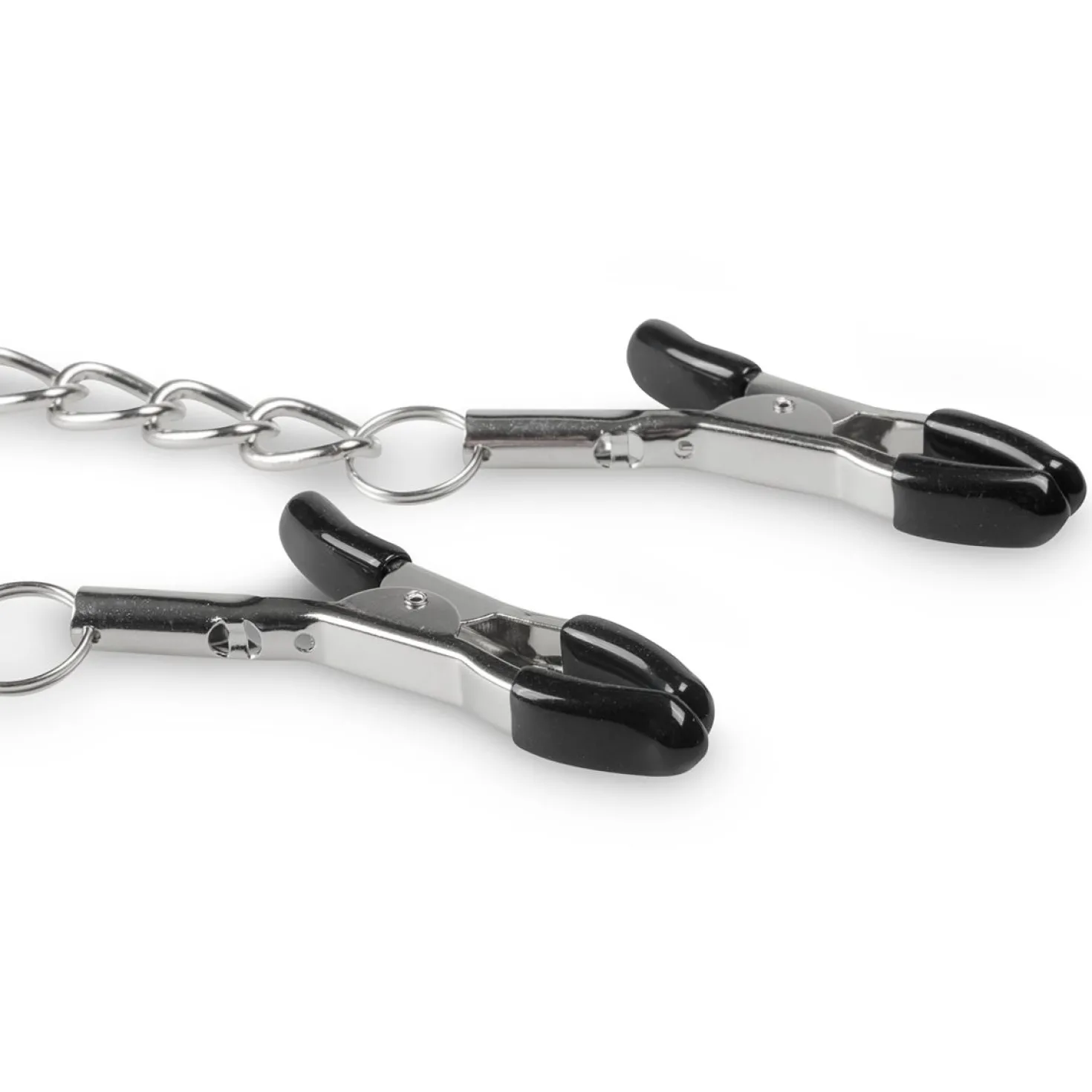 Easytoys Fetish - Pinces à tétons avec chaîne métallique - Métal