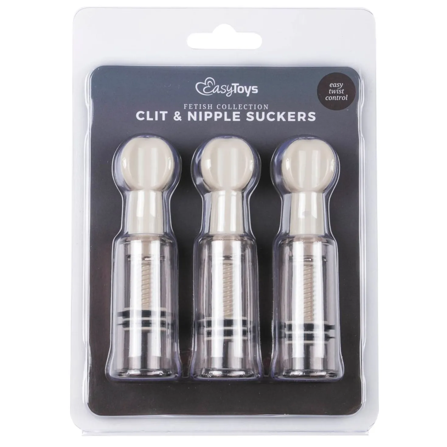 Easytoys Fetish - Ventouses pour clitoris et tétons - 3 pièces
