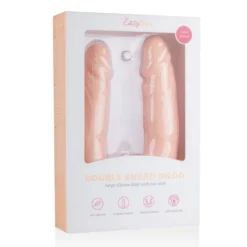 EasyToys - Gode réaliste à double extrémité - Beige