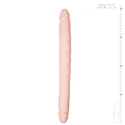 EasyToys - Gode réaliste à double extrémité - Beige