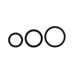 EasyToys - Kit cockring en trois tailles - Noir