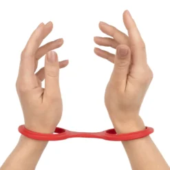EasyToys - Menottes flexibles en silicone - Rouge