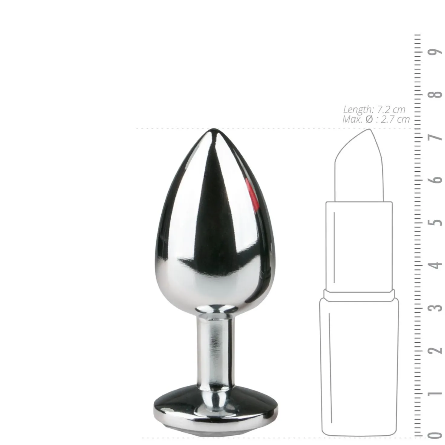EasyToys - Plug anal métallique - taille S