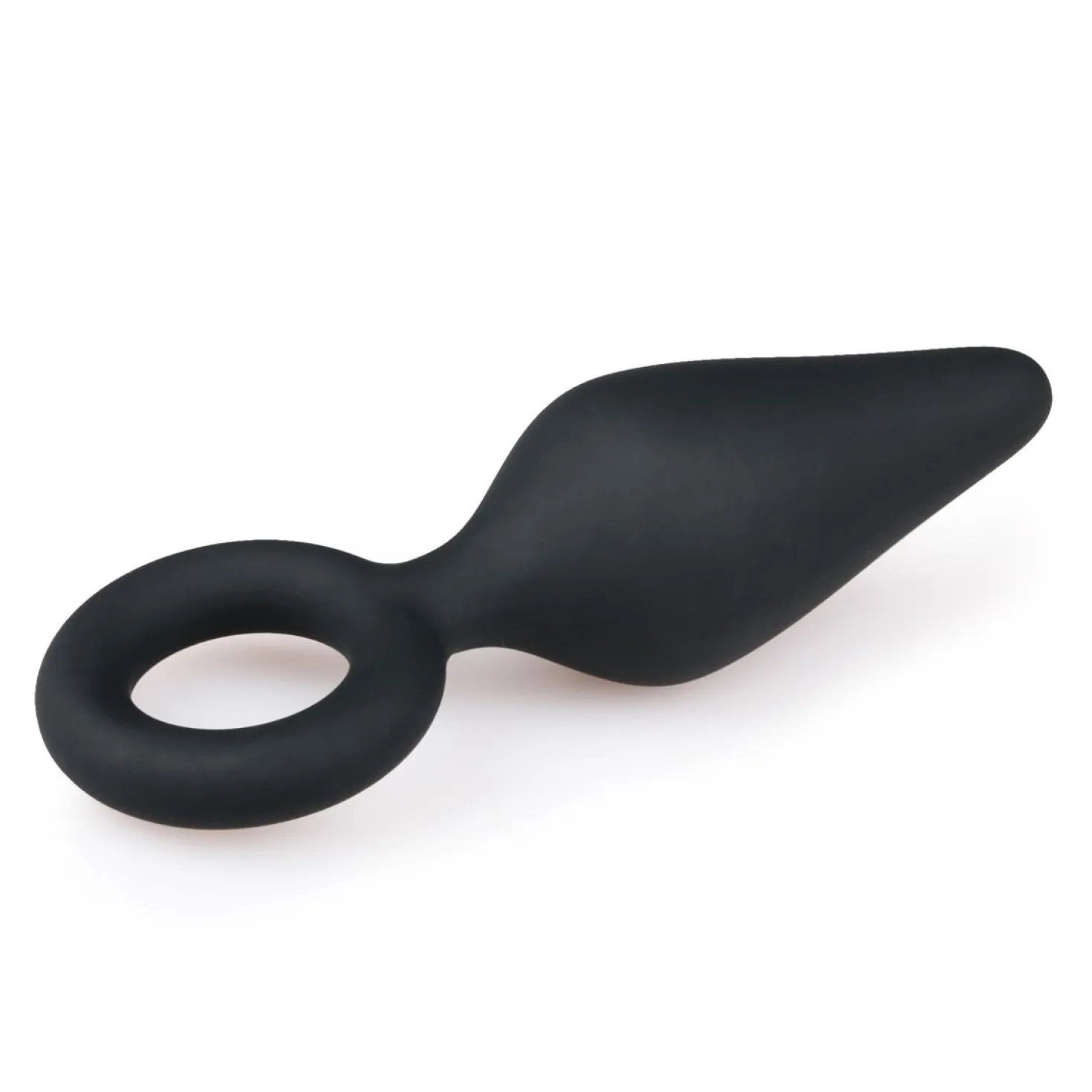 EasyToys - Plug anal noir avec anneau - Medium