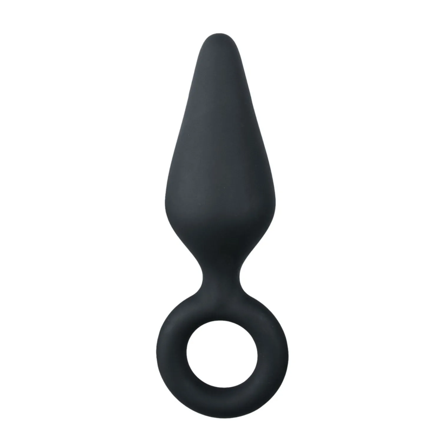 EasyToys - Plug anal noir avec anneau - Medium
