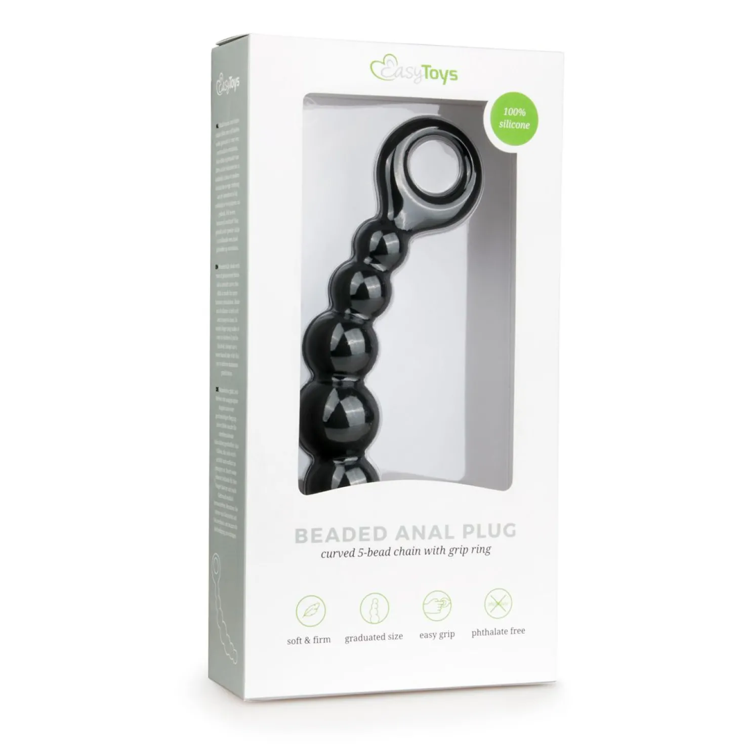 EasyToys - Plug anal à perles - 19 cm