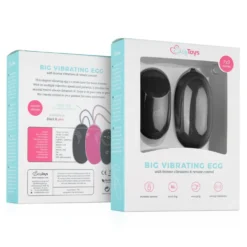 EasyToys - Œuf vibrant avec télécommande - Noir