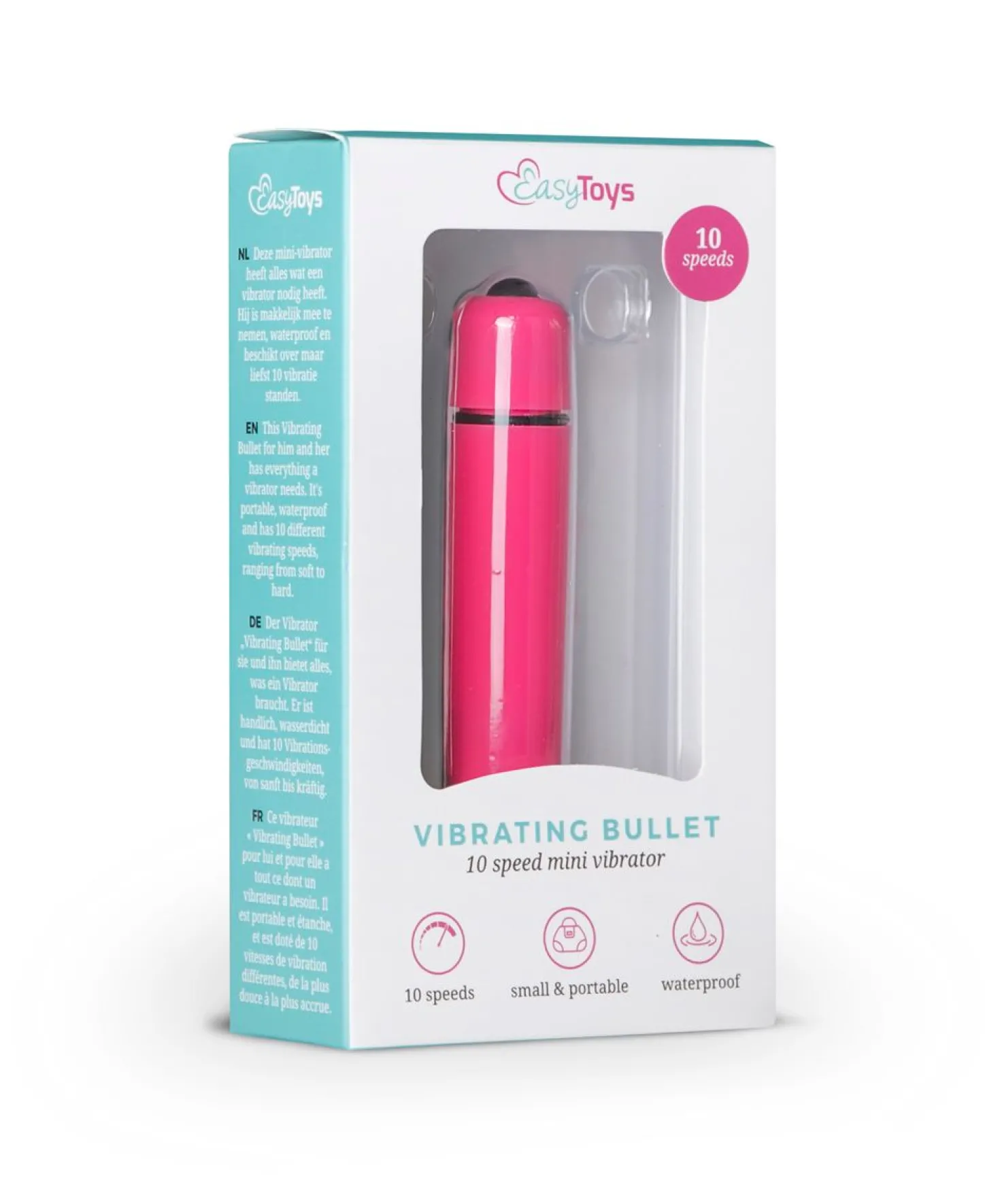 EasyToys - Vibromasseur bullet 10 vitesses - Rose